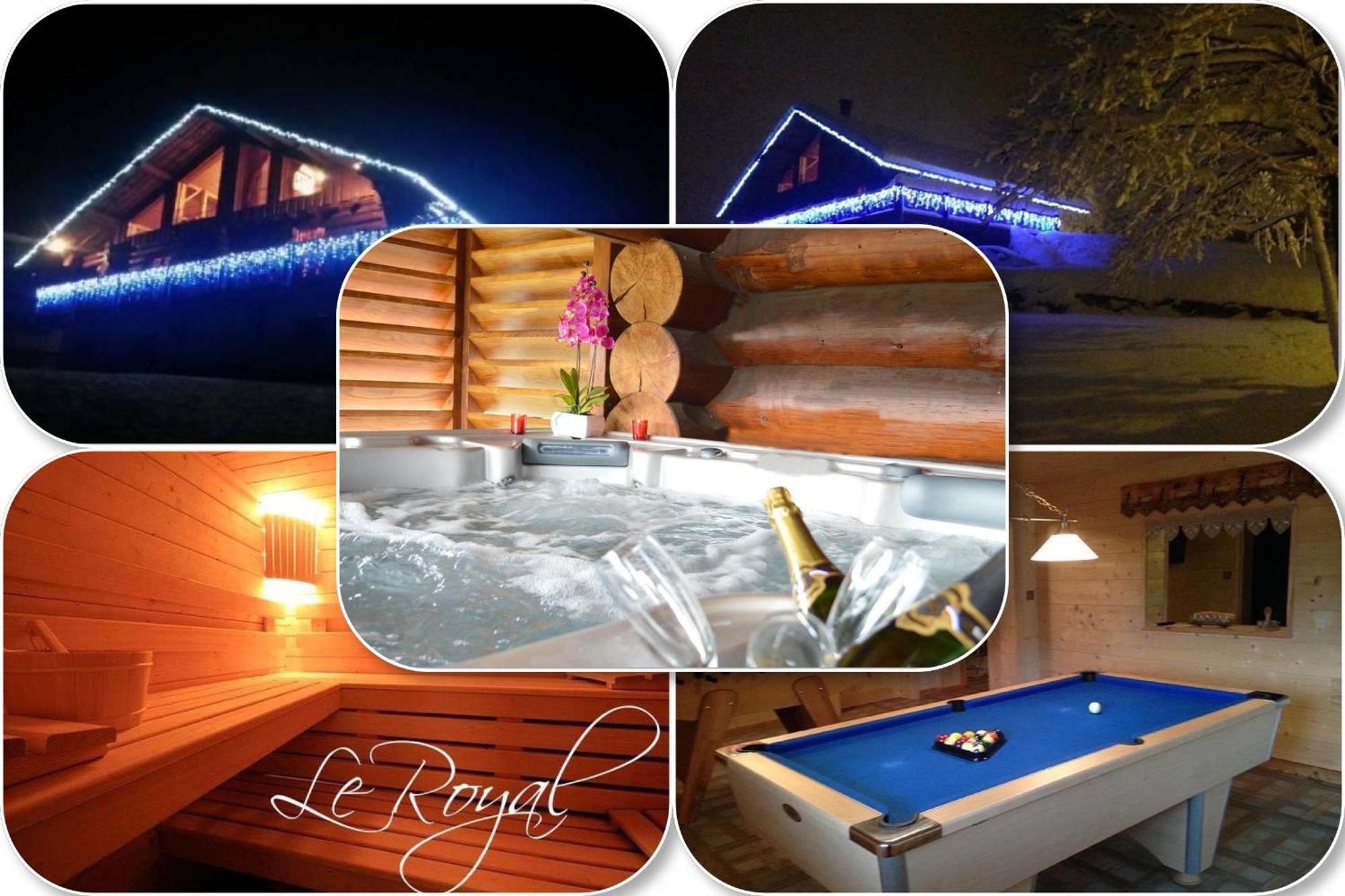 Chalet Spa Le Royal Nathalie Mn La Rouge La Bresse Exterior foto